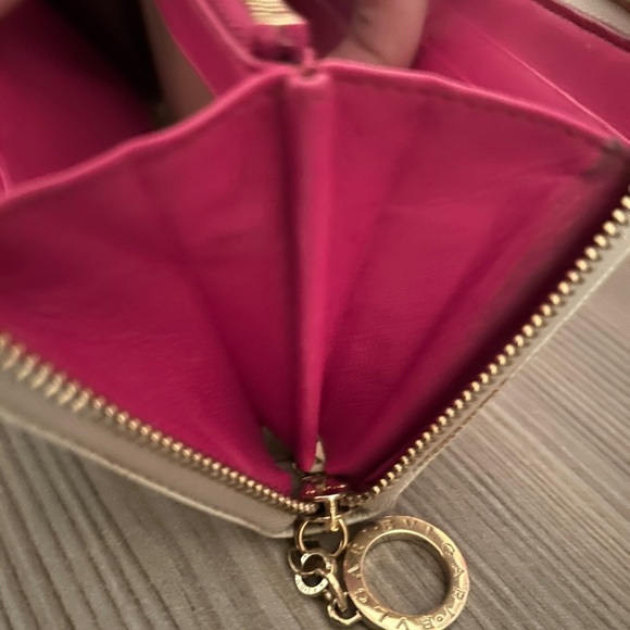 Bvlgari Elegant White Women's Wallet Vintage - Picture 4 of 6